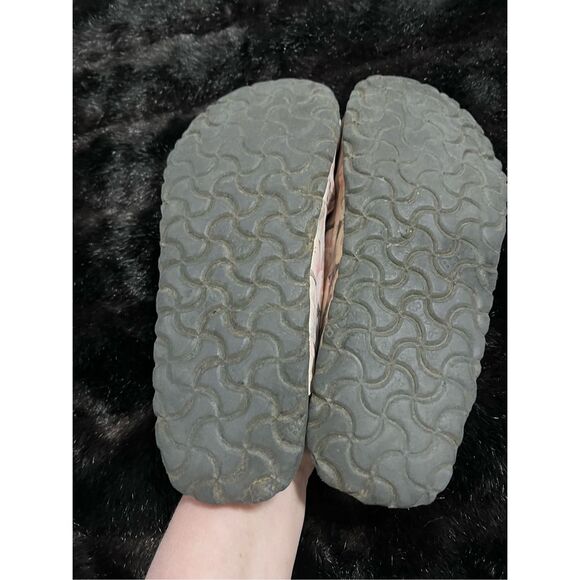 Papillio Birkenstock Sandals Brown Floral Pattern Unisex L7 M5 - Picture 6 of 6